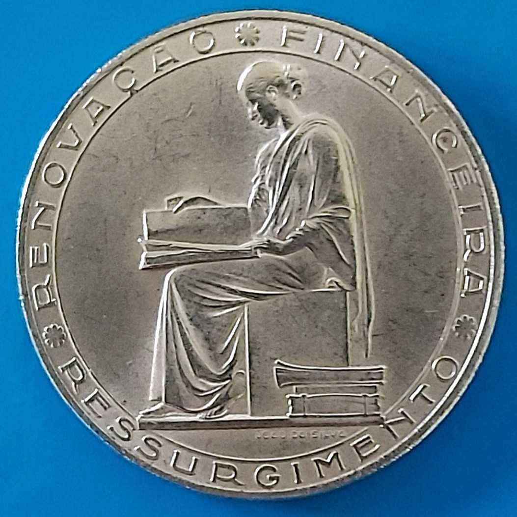 Moeda de 20$00 de 1953 de prata Republica Portuguesa