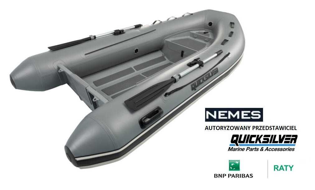 Ponton QUICKSILVER 420 RIB ALUMINIUM 3D FLOOR (ciemnoszary), od rękI