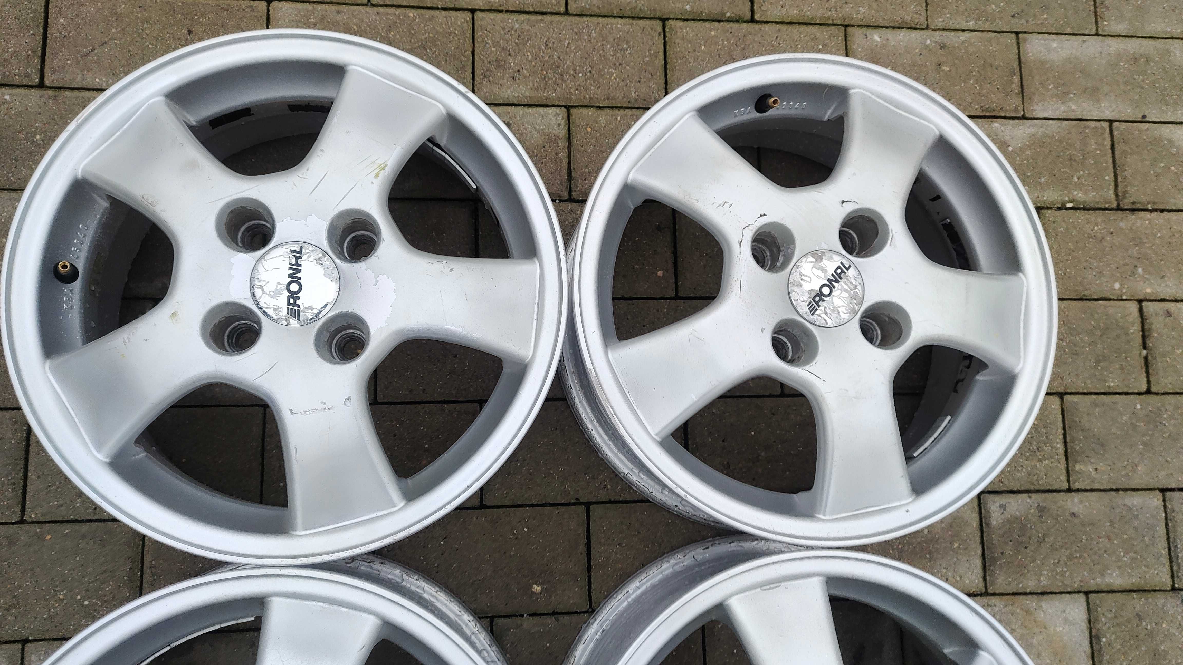 Felgi Aluminiowe Ronal 15 4x114,3 6J ET44 Hond Nissan Mitsubishi