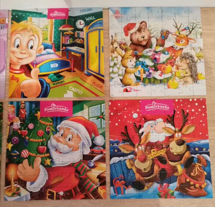 Aż 8 pudełek puzzli
