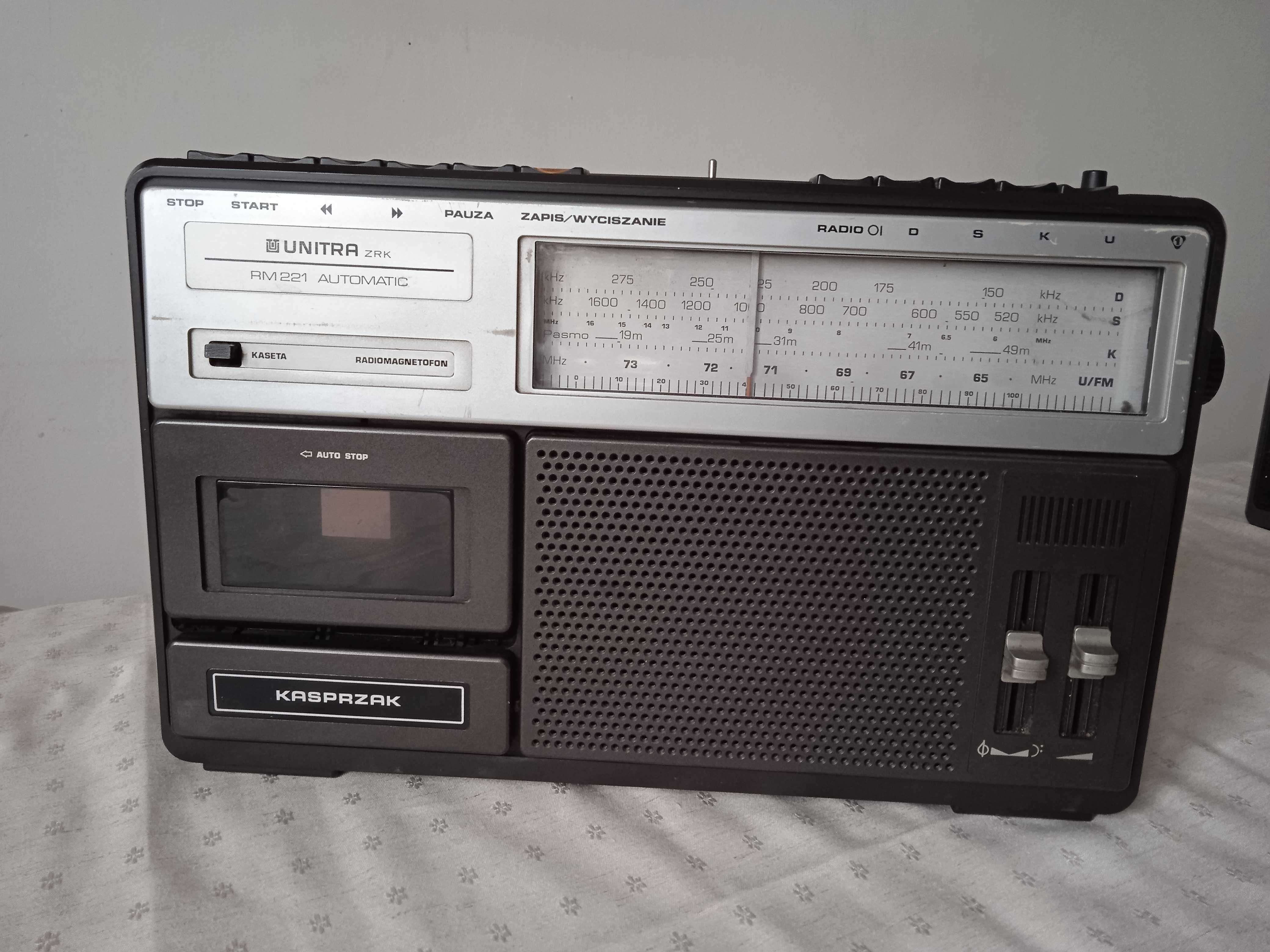 Radiomagnetofon Unitra  Kasprzak i Unitra Rms 451a