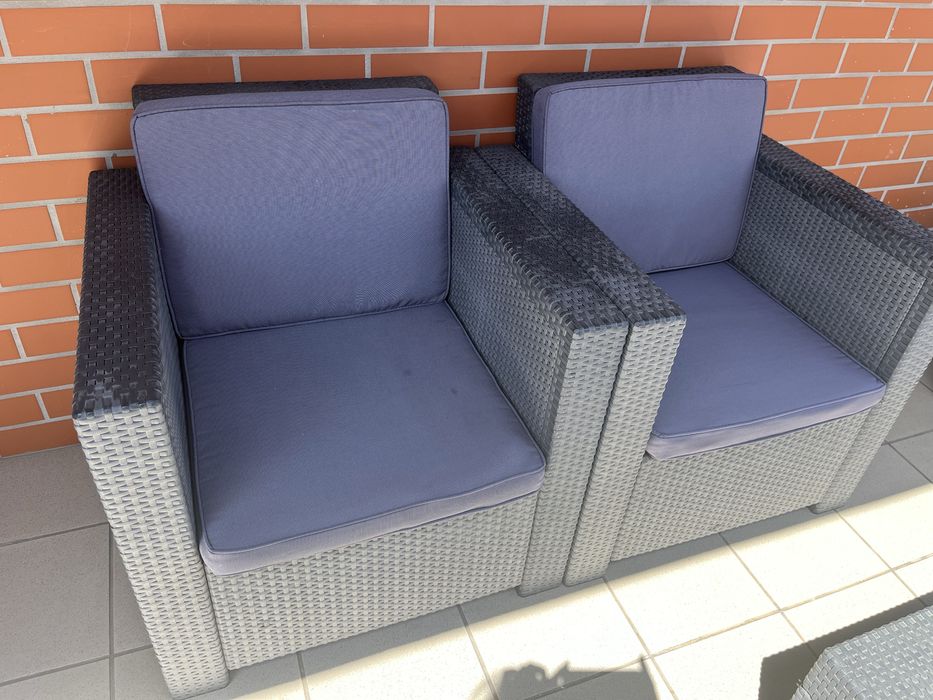 Sofas de jardim em ratan
