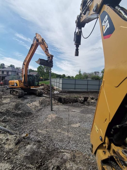 Буронабивні палі,  пальові фундаменти, ямобур, гідробур.