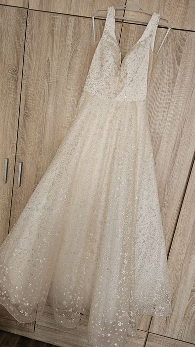 Suknia ślubna S szampańska