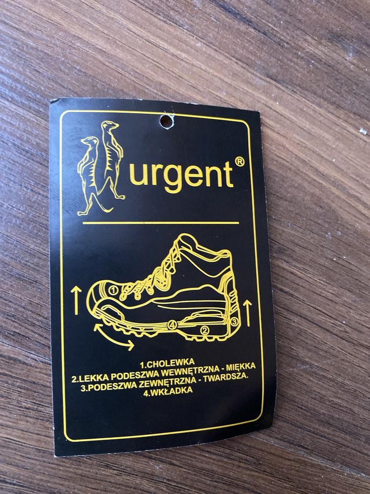 Buty robocze URGENT z wkladkami specjalnymi. numer 42