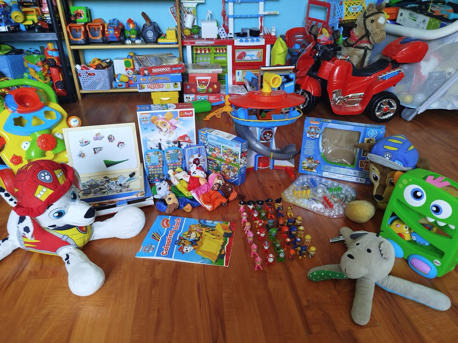 Gra psi patrol chińczyk memory pop up edukacyjna