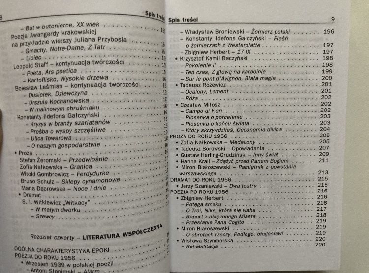 Język polski cz.1 i 2 - mini ściąga