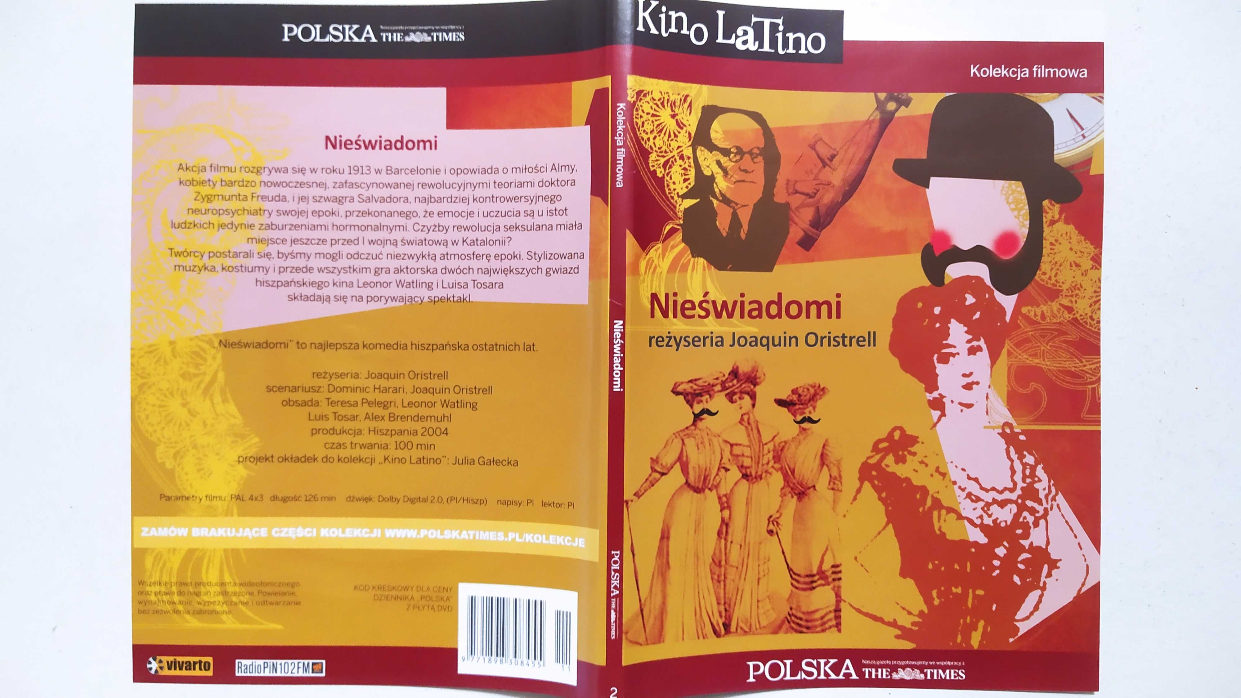 Kino Latino 2 Nieświadomi Kolekcja filmowa Polska Times DVD slim