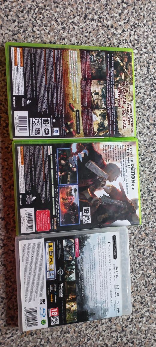 Devil may cry 4/Call of juarez bound in blood/Skyrim Xbox 360/Ps3