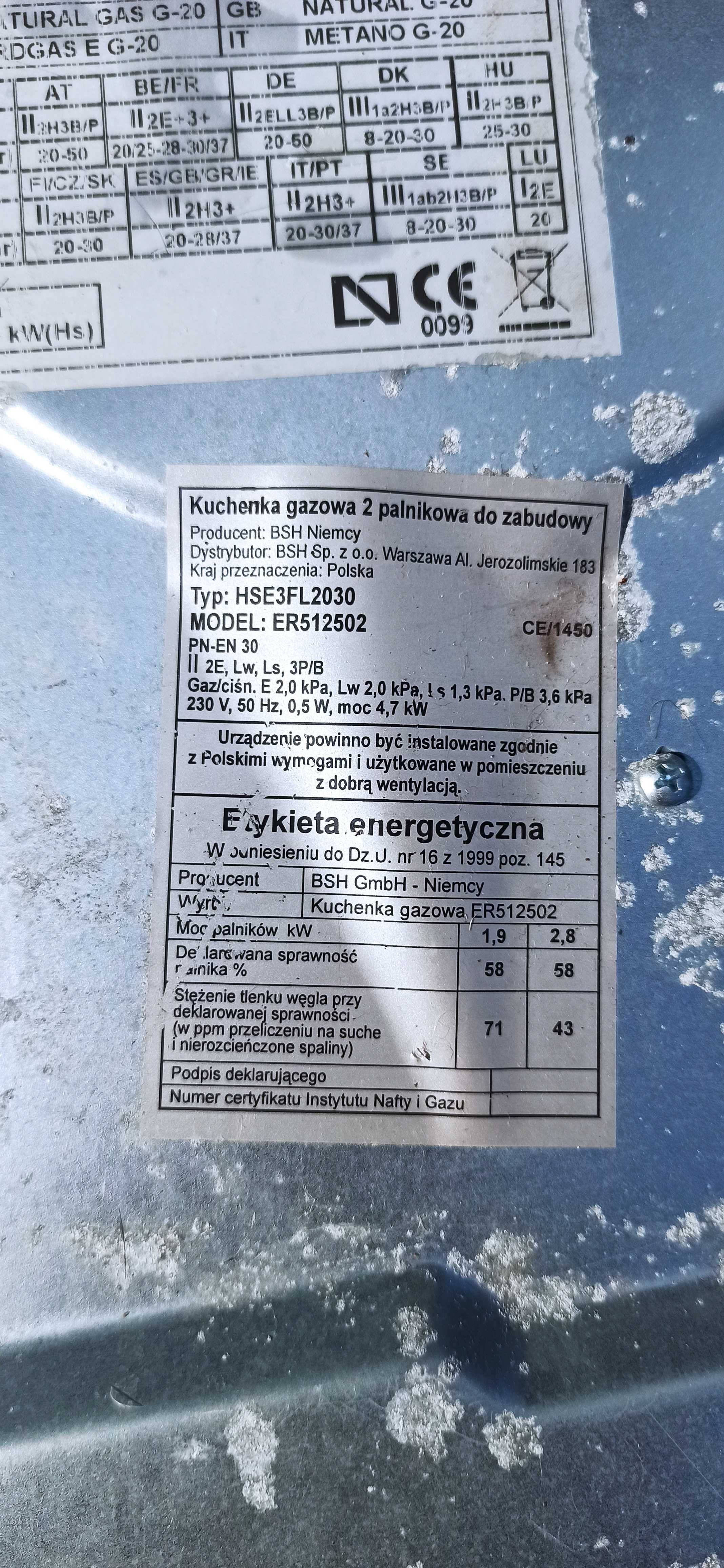 Płyta gazowa Siemens ER512502