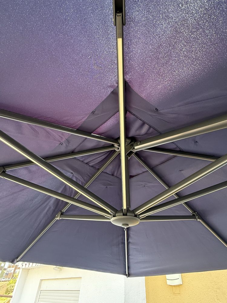 Chapeu de sol Naterual Sonira LED Azul escuro 290X290CM