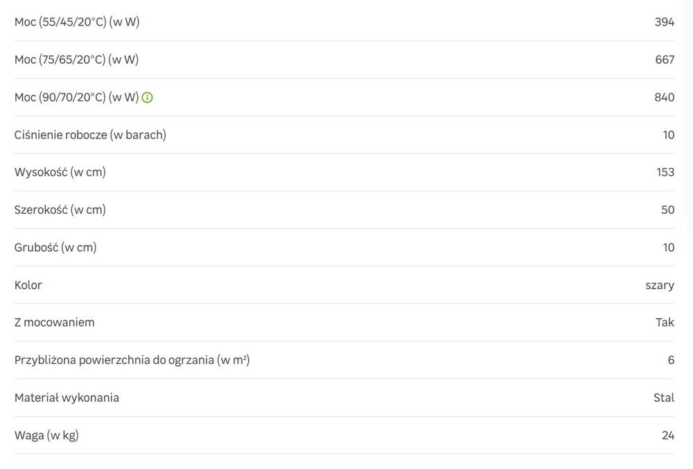 Grzejnik łazienkowy FLAT BETON ARCHITEKTONICZN LUXRAD - używany