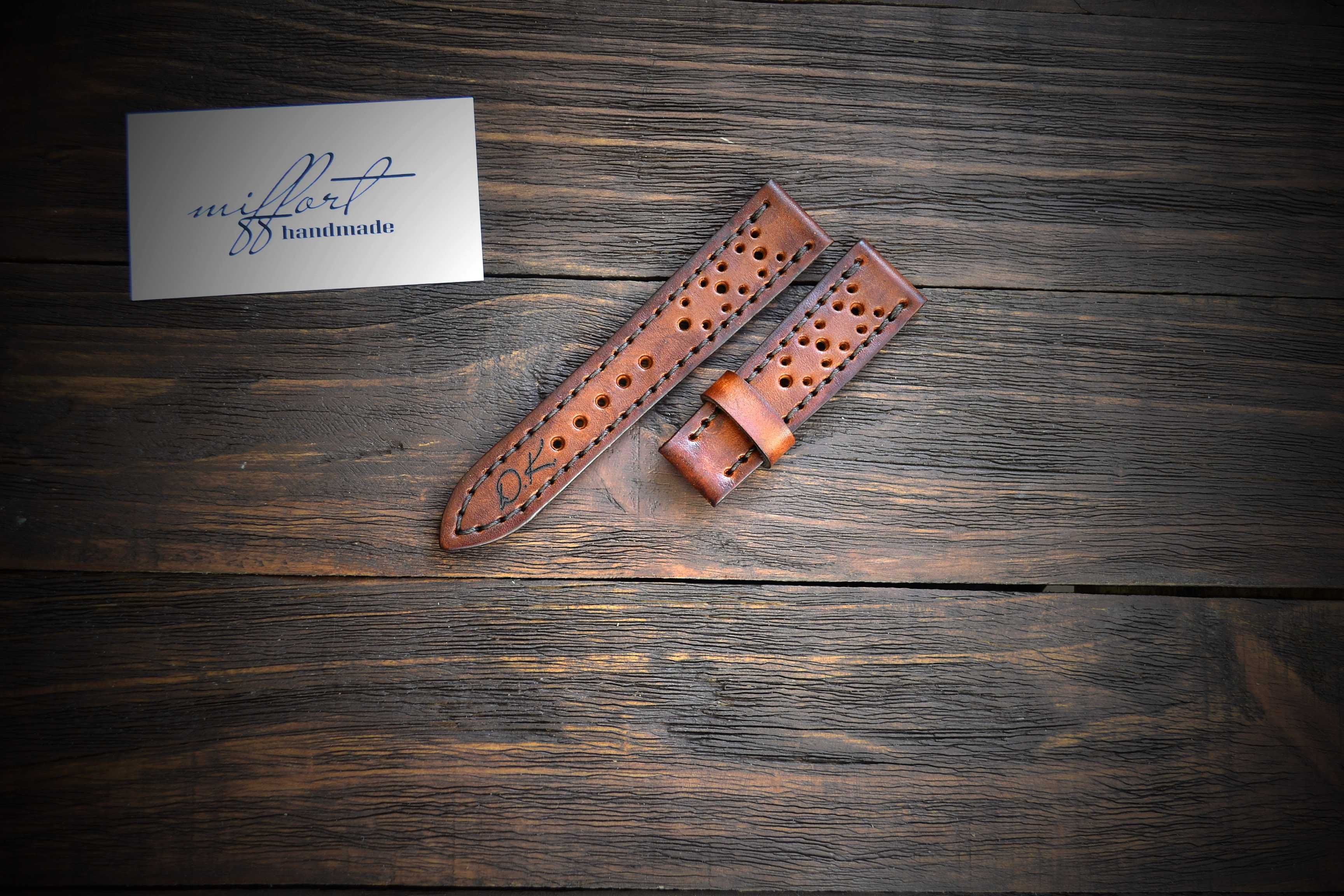 Шкіряний ремінець для годинника. Ручна робота. Handmade. Дніпро