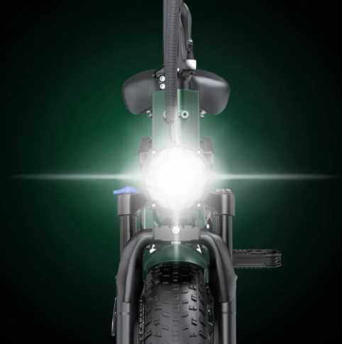 Rower elektryczny Ovivo V2 Pro 2.0 zielony, składak, fatbike