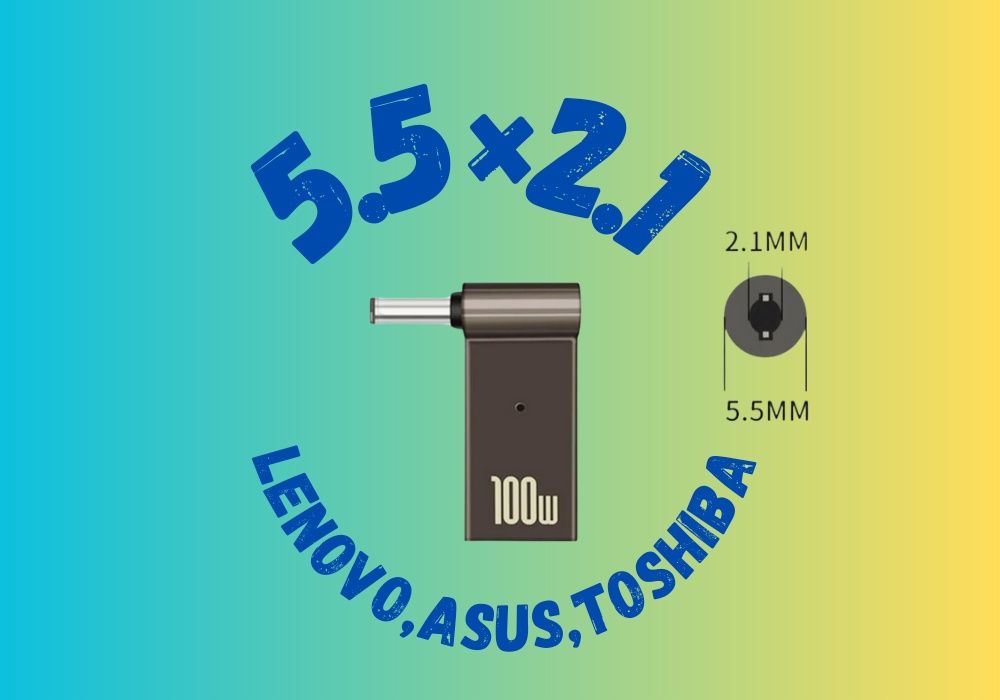 4.0×1.35  3.0×1.1 100W 20V 5A Конектор живлення ноутбука PD Tуре-С DC