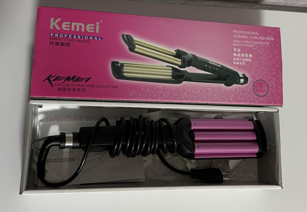 Плойка хвиля KIMEI 18мм