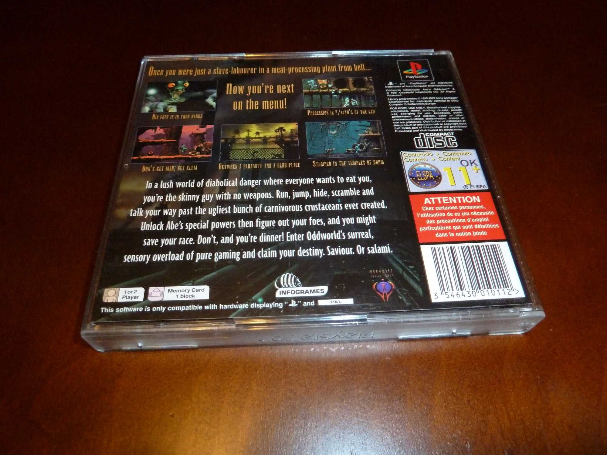 Oddworld Abe's Oddysee na PS1, jedyna!