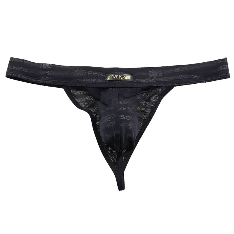 Męskie przeźroczyste stringi Brave Person - XL