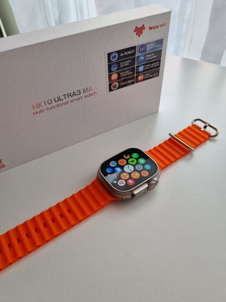 Smartwatch HK10 Ultra 3 Max zestaw z ładowarką