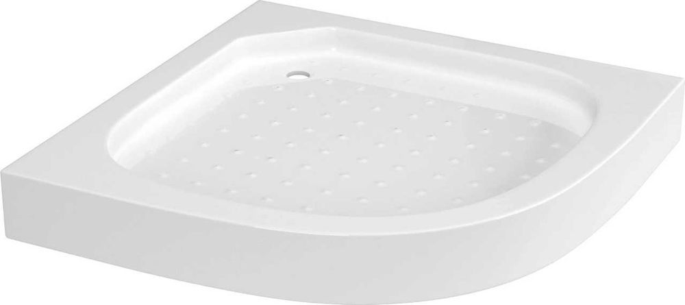 Душовий піддон напівкруглий RJ 100x100x14 см із сифоном