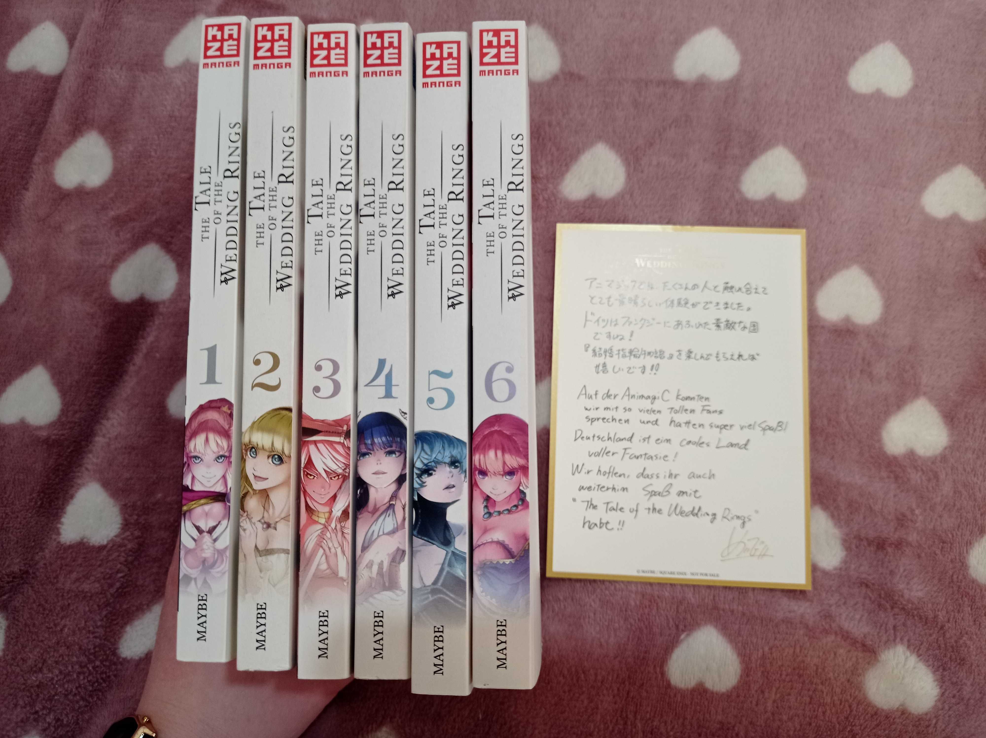 Manga The Tale of Wedding Rings 1-6 + pocztówka