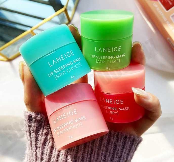 Laneige Lip Sleeping Mask Maska Do Ust Na Noc Balsam Zestaw 4x8g