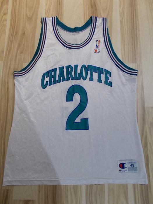 Charlotte Hornets Larry Johnson Jersey Champion #2 Oldshool NBA