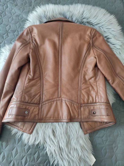 Шкіряна куртка Massimo Dutti XS