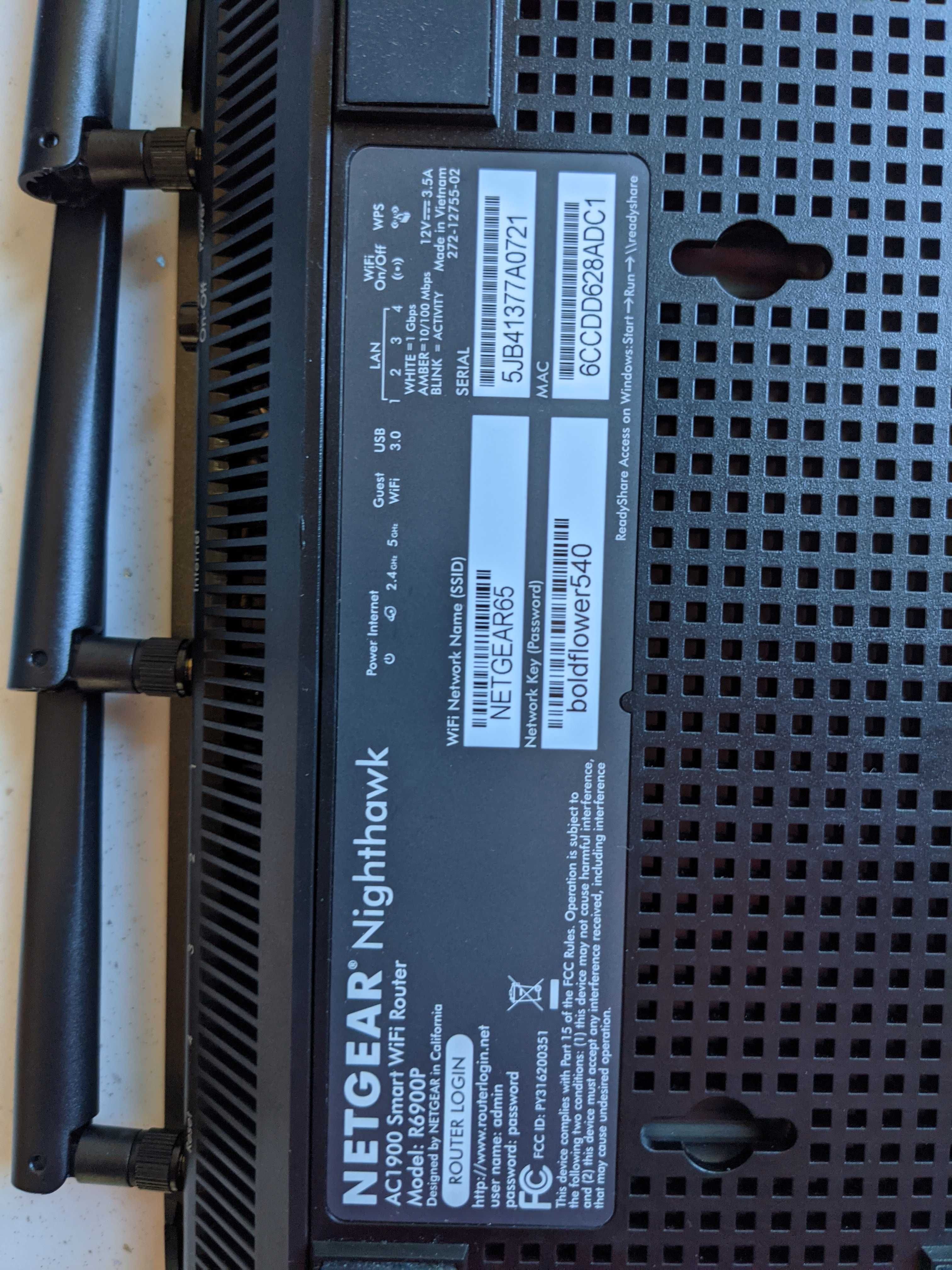 Netgear Nighthawk R6900P WiFi 5