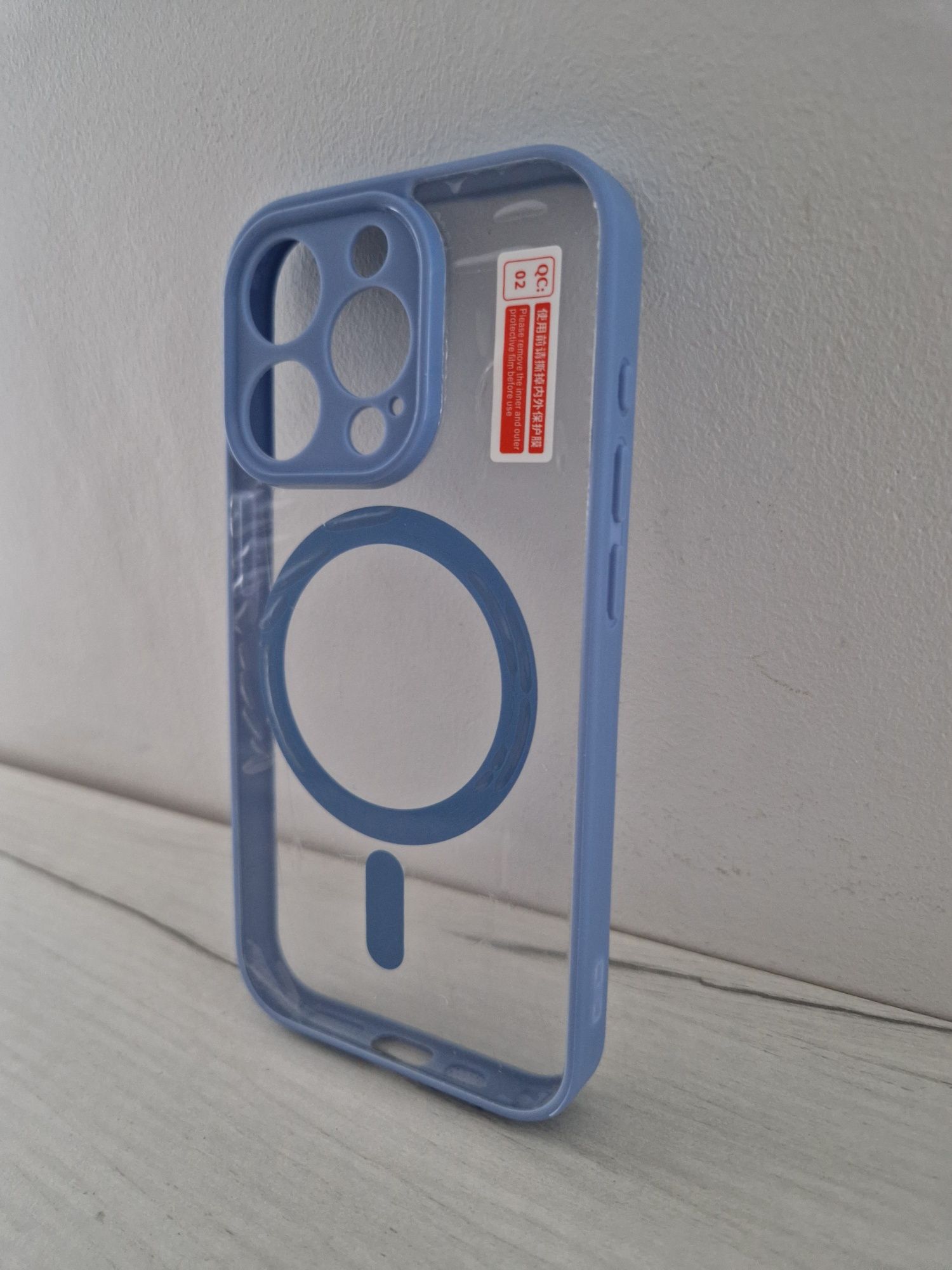 Acrylic Color Magsafe Case do Iphone 15 Pro Max jasnoniebieski