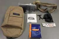 Uvex XMF Tactical Goggle Kit With Dura-streme Lens, Tan, New