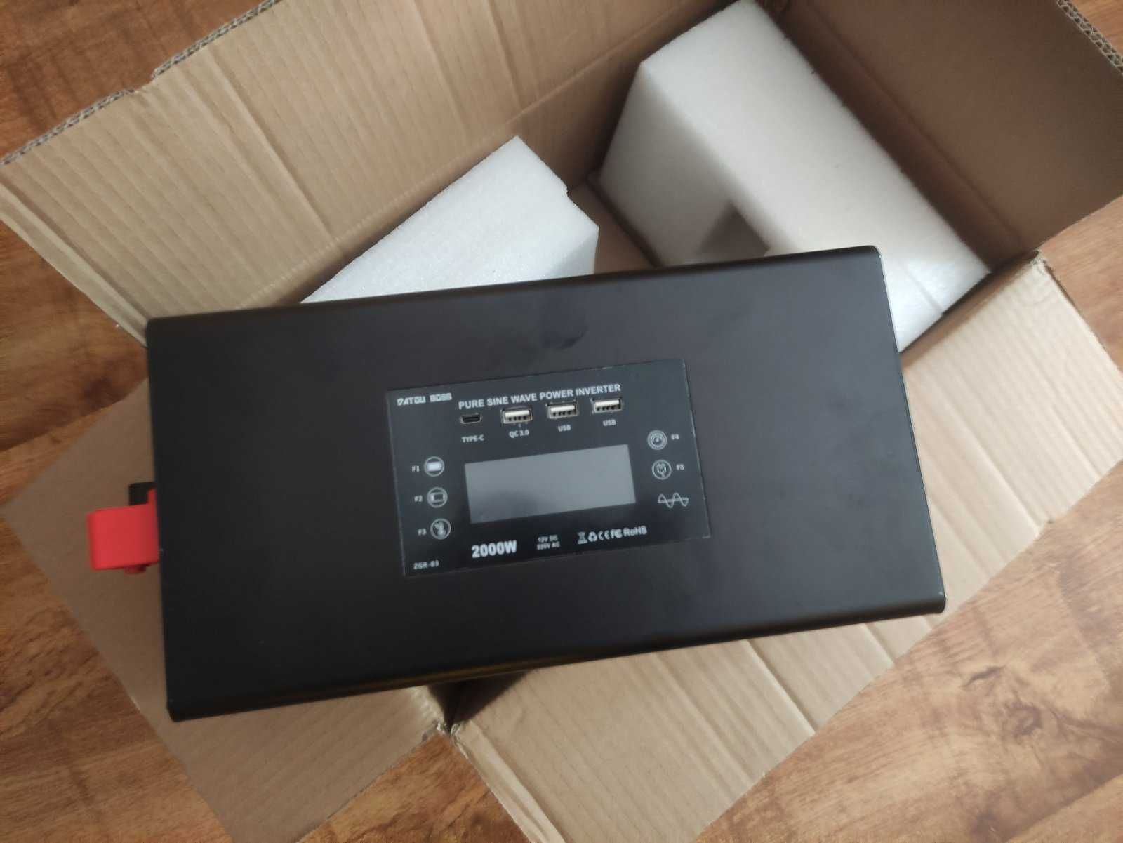 Інвертор чистий синус DC12V AC220V DATOUBOSS DN-03 2000W(4000W) ZGR-03
