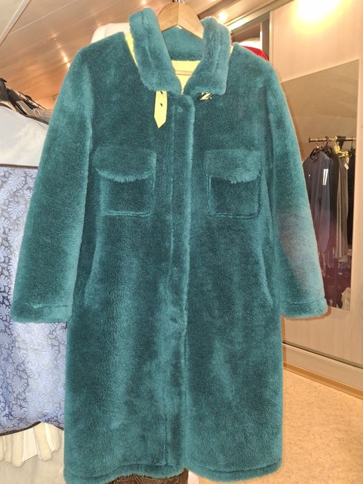 Шуба  Натуральна овчина ( смарагд)
