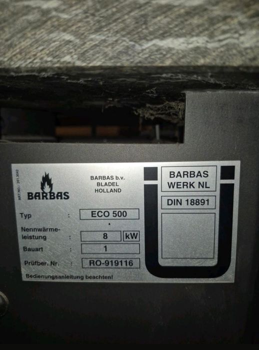 Kominek Barbas Eco500