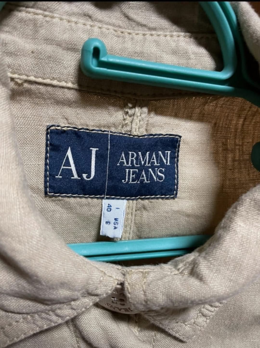 Żakiet z lnu Armani Jeans