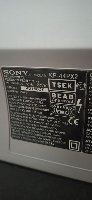 Vendo televisão Sony retroprojetor