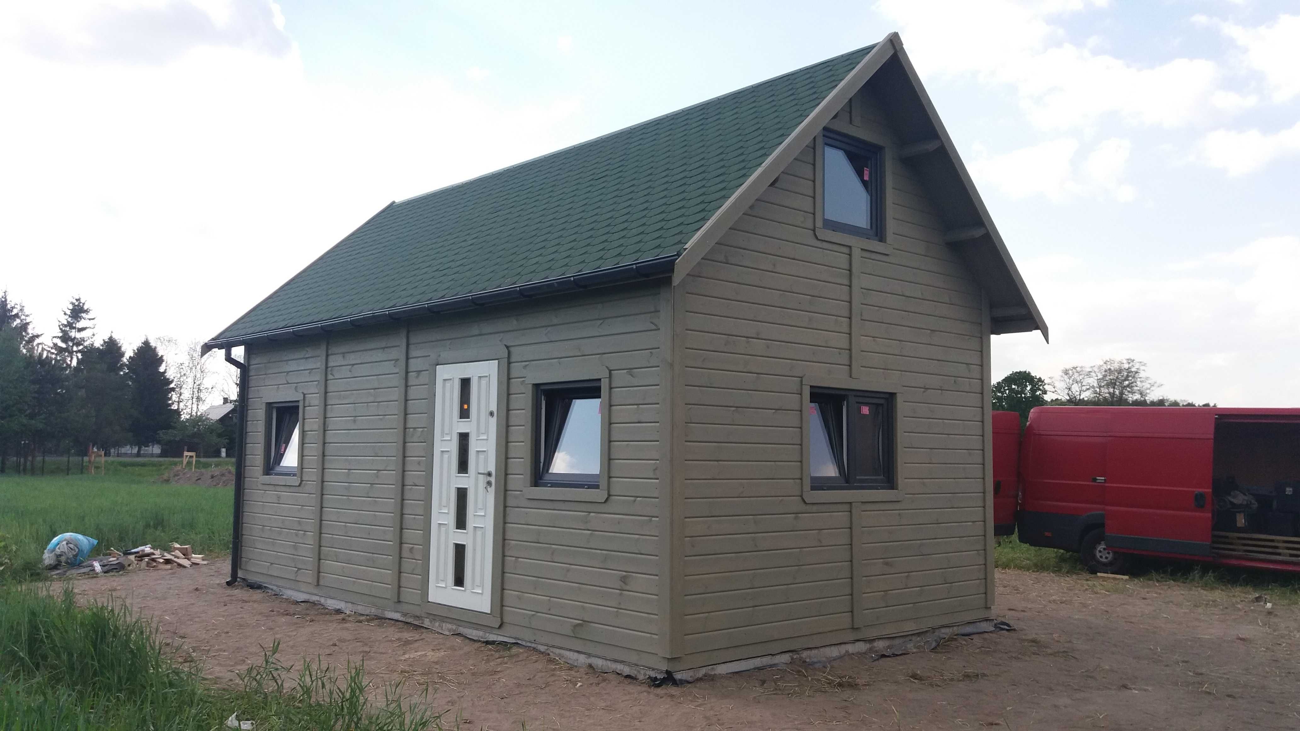 domek letniskowy,antresola,drewniany,do 35m2,ogrodowy, z gontem,domek