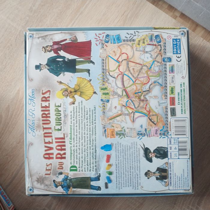 Gra planszowa "Wsiąść do pociągu Europa" wersja francuska