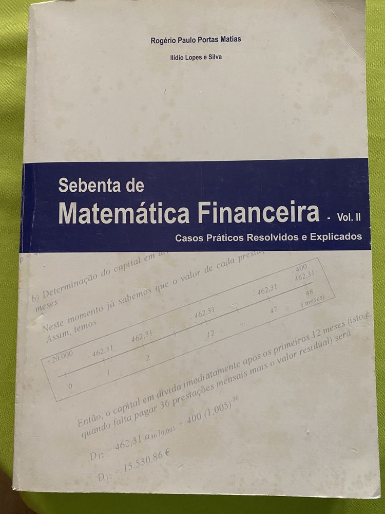 Livro “ Sebenta de Matemática financeira” vol II