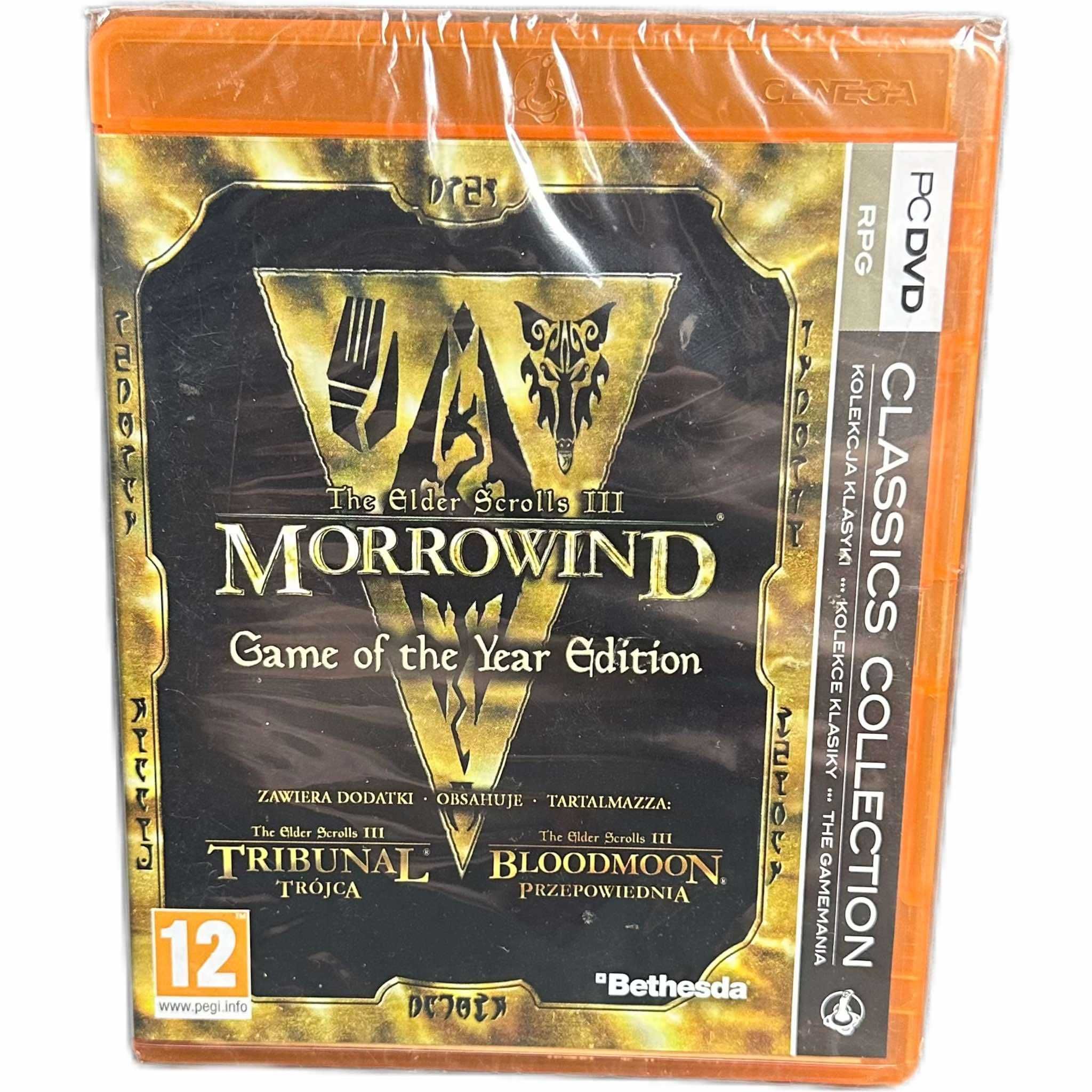 The Elder Scrolls III: Morrowind + dodatki - NOWA - zafoliowana - PL
