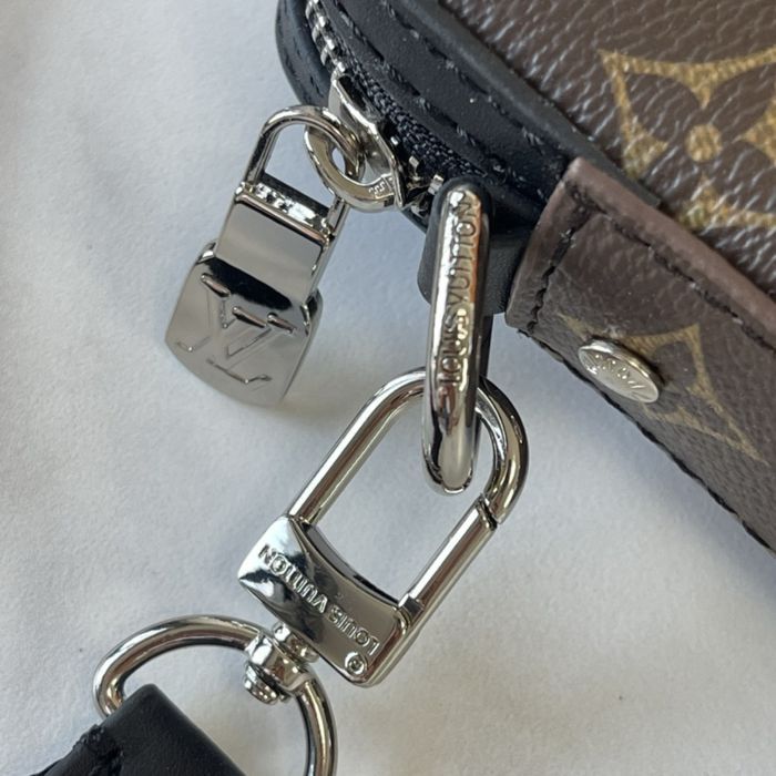 Louis Vuitton 3v1 messenger 3в1 сумка трио мужская коричневая кожаная