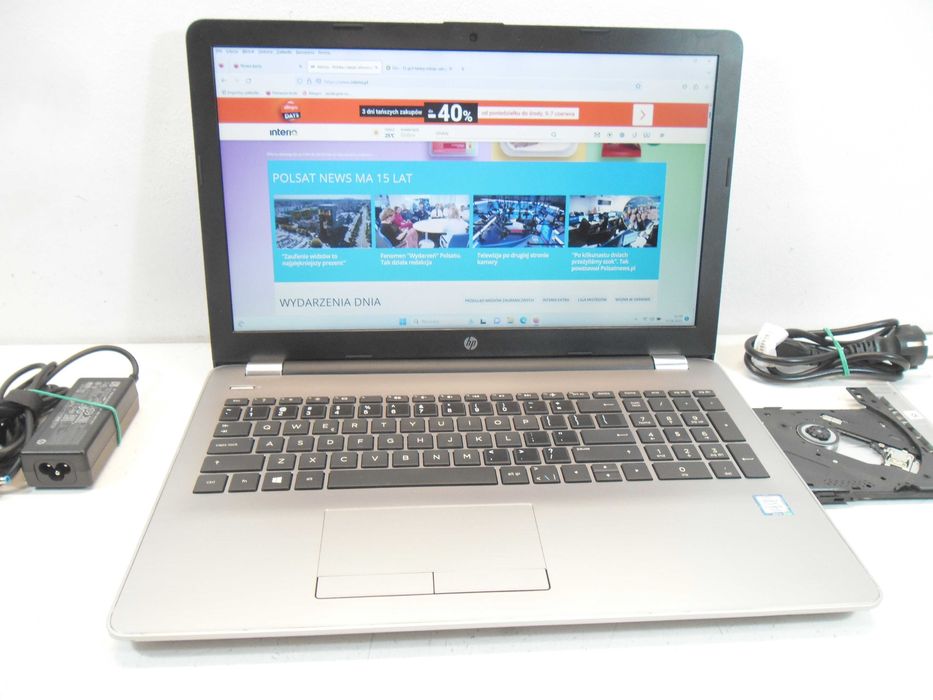 Laptop HP 250 G7 i5 4x3.90/16GB/SSD Stan bardzo dobry, Gwar. 1rok FV23