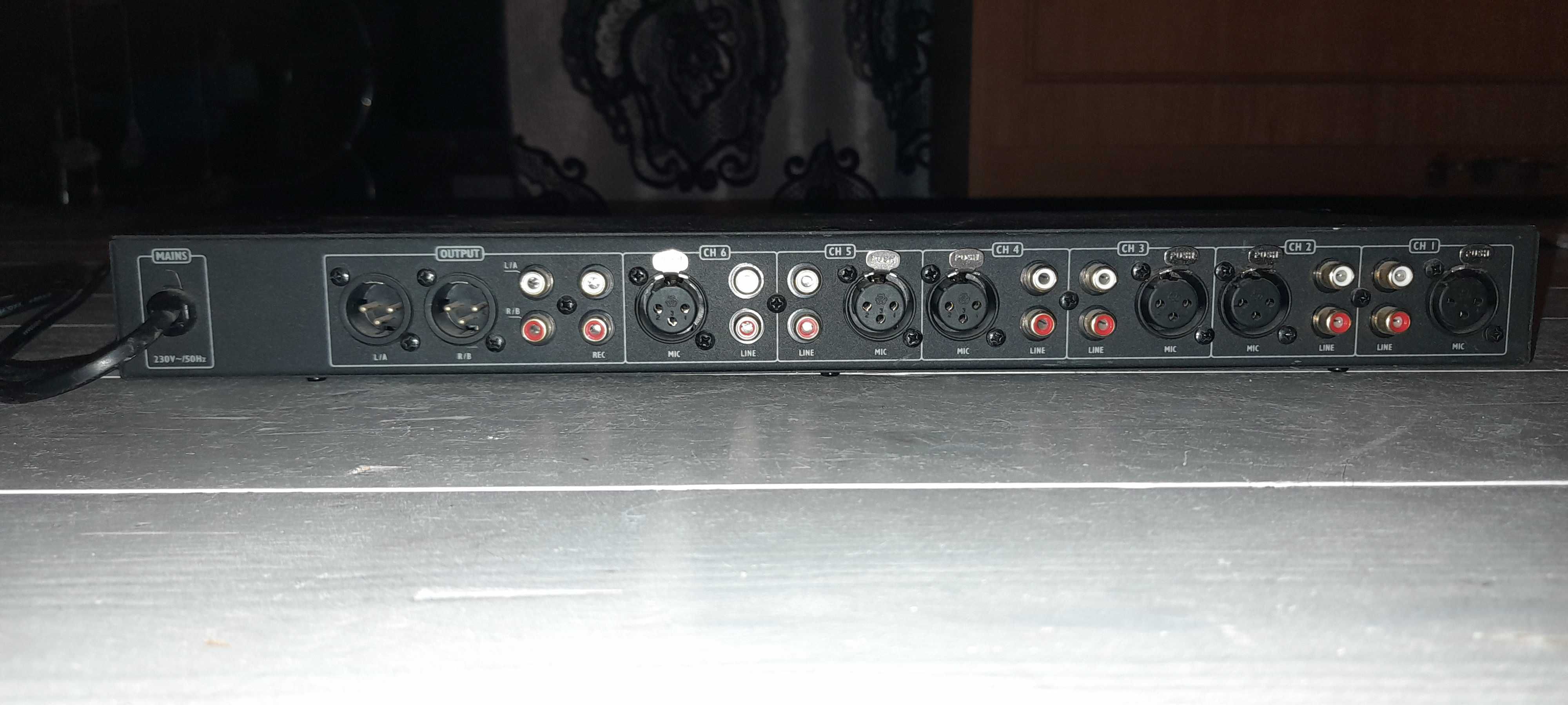 Mikser 6-kanałowy IMG STAGE LINE MMX-602-SW