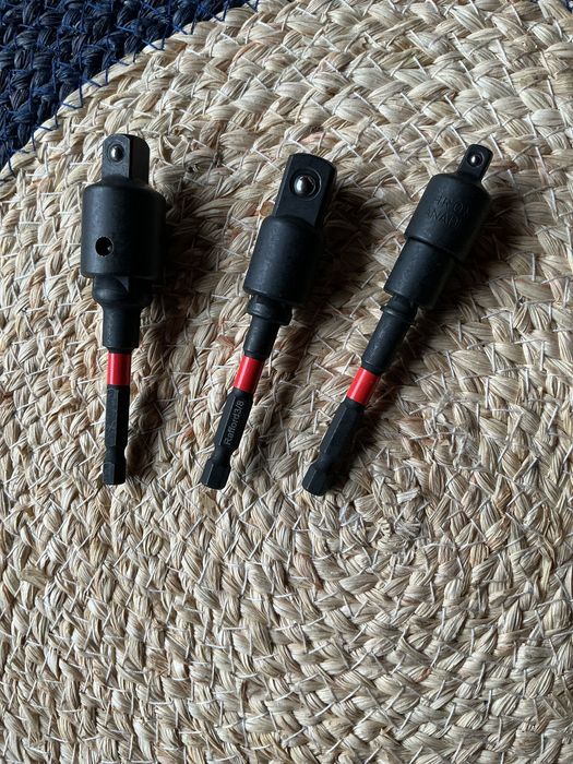 Набор 7шт ударних cr-va перехідників адаптерів 1/4 3/8 1/2 шестигранка