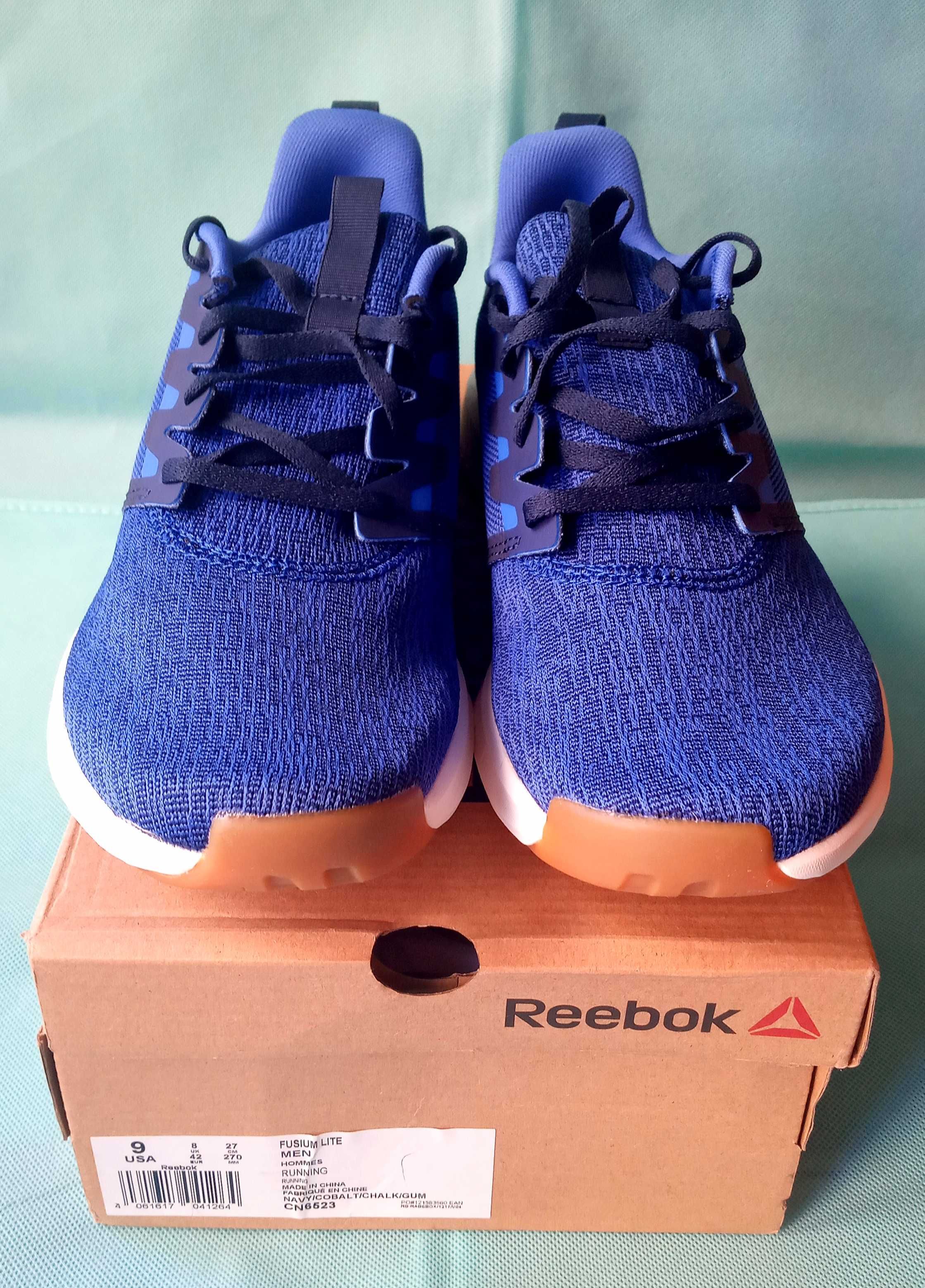 Reebok Fusium Lite мужские кроссовки  новые синие индиго 42размер