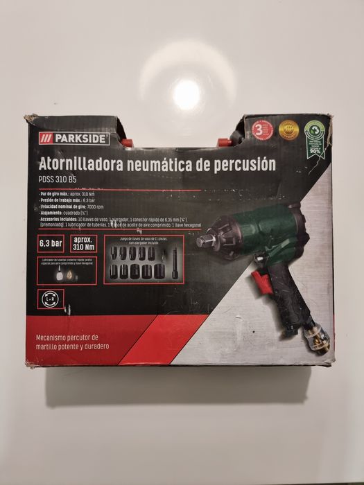 Chave/ pistola de impacto pneumática
