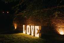 Napis LOVE podświetlany napis 3D LED ledowy ślub sesja wesele Wynajem