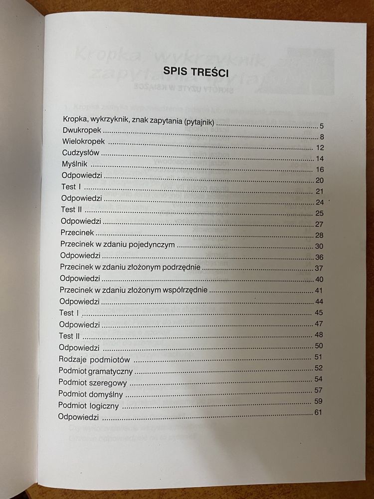 Książka - Korepetycje z gramatyki klasa 4-6 cz.2