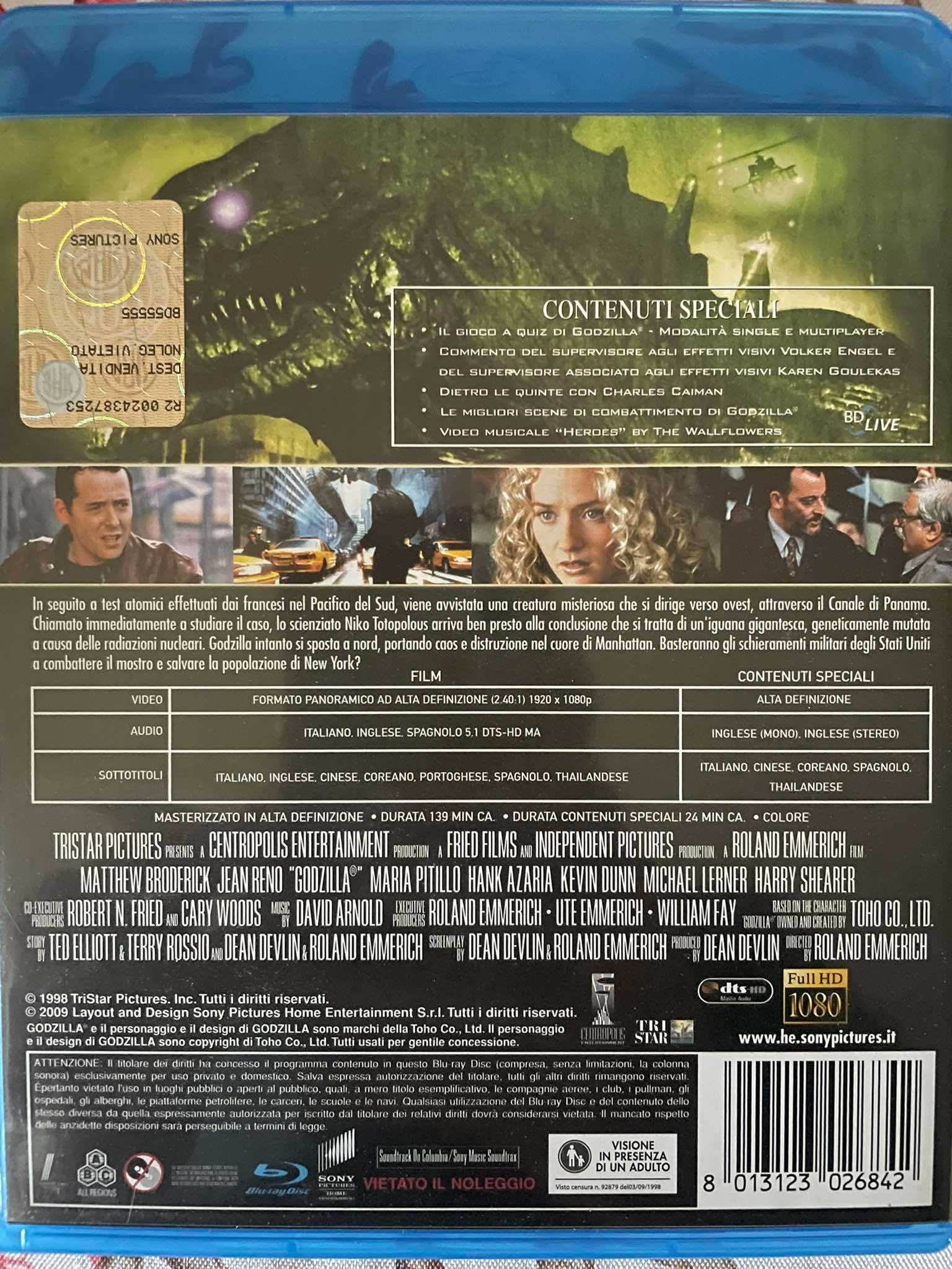 Godzilla [1998] Roland Emmerich - Bluray
