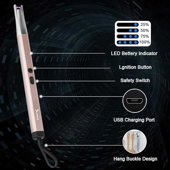 Eлектрична дугова USB-запальничка SUPRUS